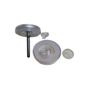 10mm Clear Fixing Buttons Pack of 10
