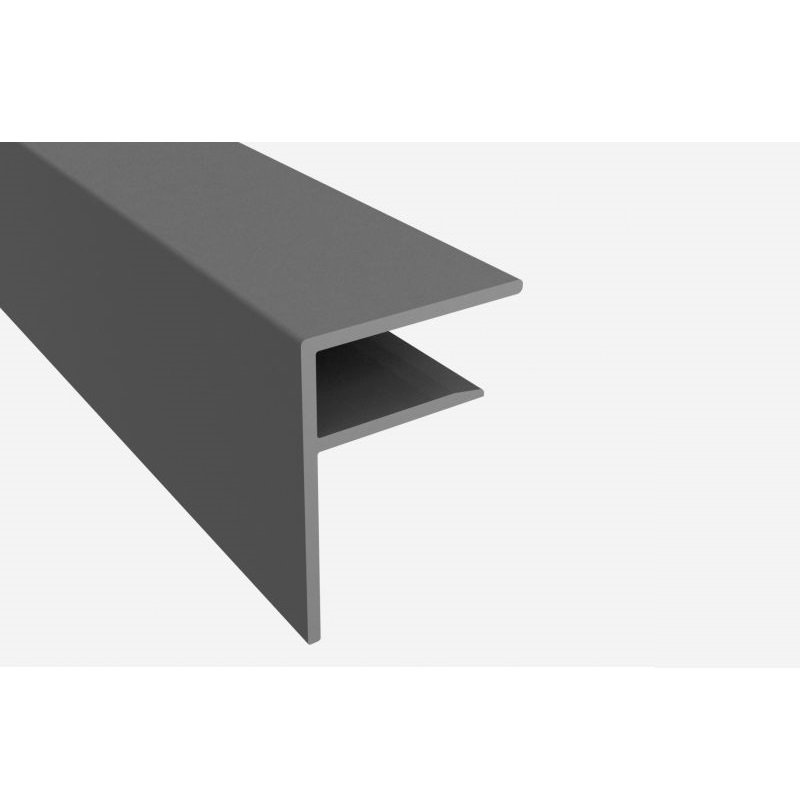 25mm Grey PVC F Section 3000MM