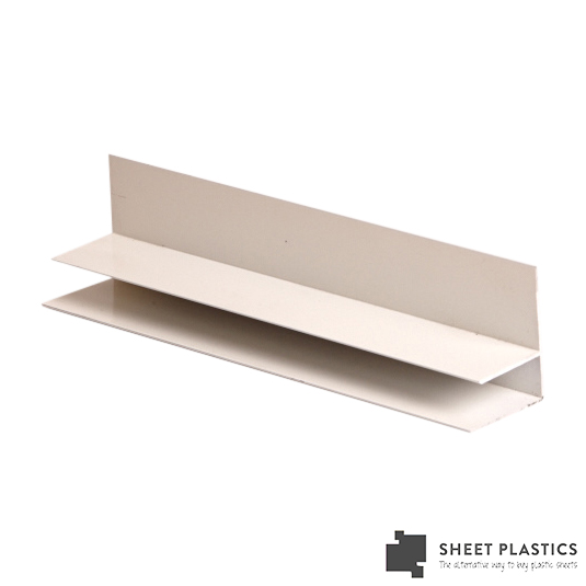 10mm White F Section 3000mm